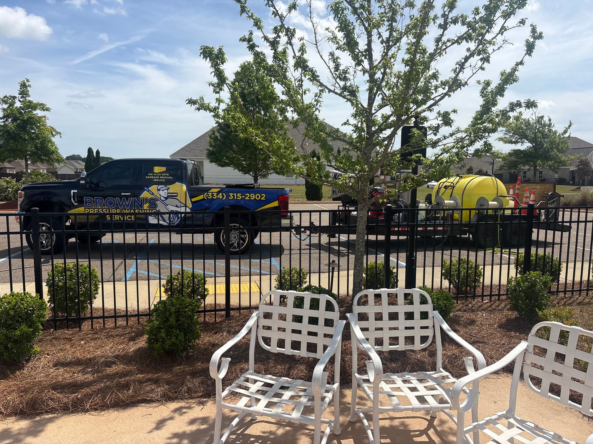 Community Pool Area Gets a Fresh Clean image